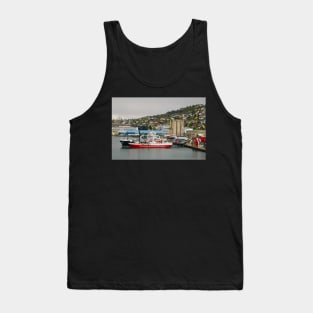 Tromso Harbour and Colourful Houses Norway Tank Top